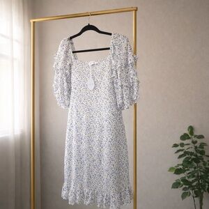 Petal & Pup Blue Floral Midi Dress